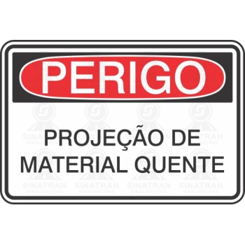 Projeção de material quente